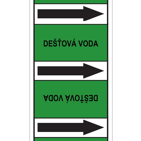 Značení potrubí, dešťová voda